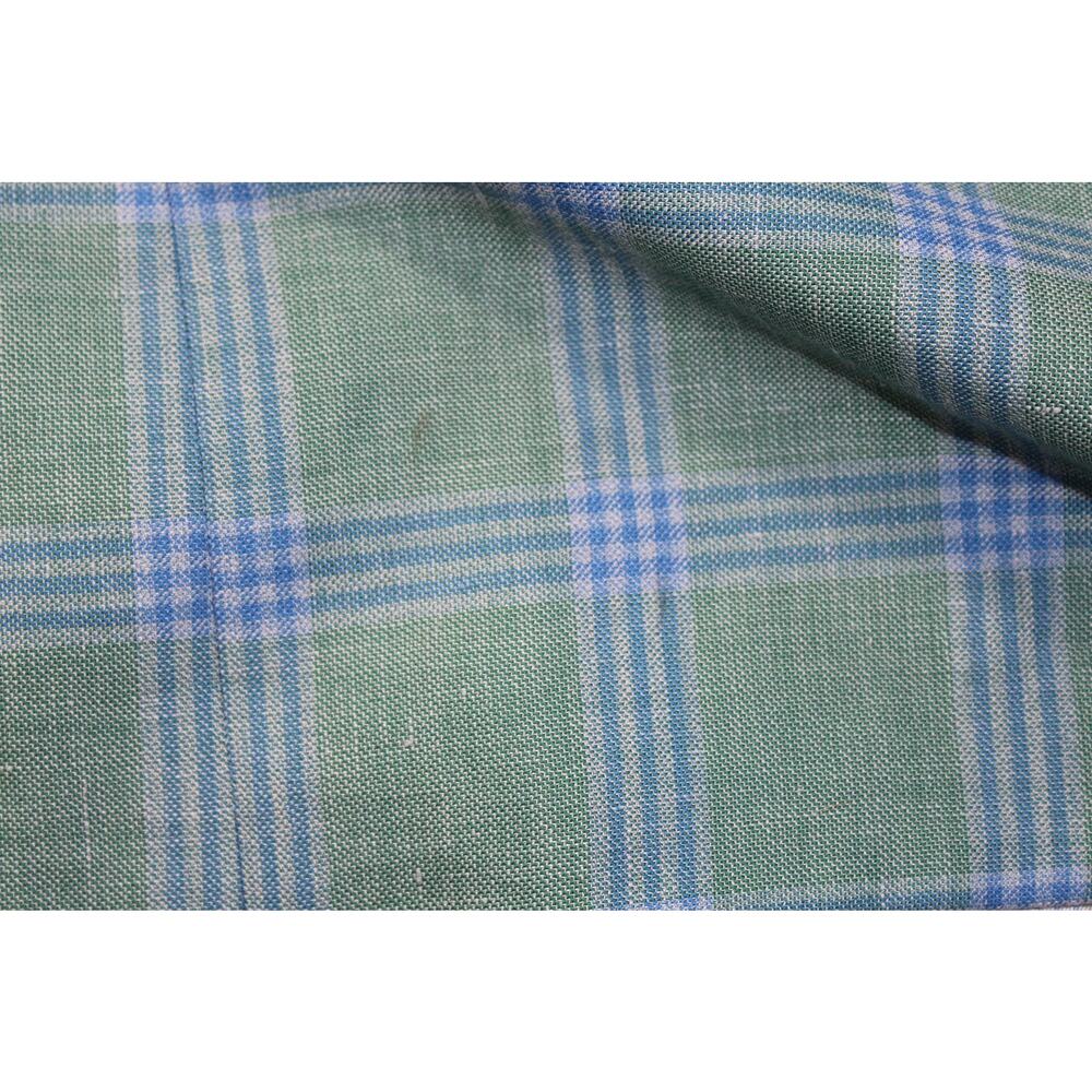 Edgar Pomeroy Bespoke Sport Coat Blazer Bespoke 42L Blue Plaid - Picture 5 of 9